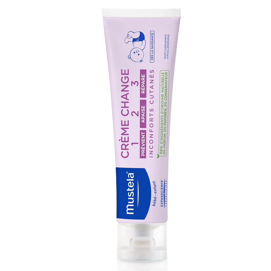 Crema pentru schimbatul scutecului Vitamina Barrier 1-2-3, 100 ml, Mustela